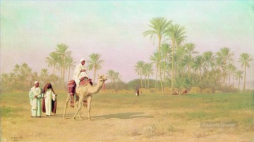 アラブ Painting - アルジェリアの暑い日 ステファン・バカロヴィチ・アラベール